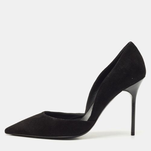 Burberry Black Suede Virna Pointed Toe D'Orsay Pumps Size 38 - Burberry - Modalova
