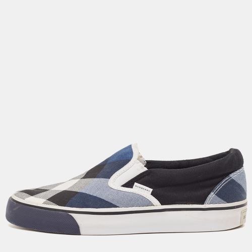 Burberry Tricolor Nova Check Canvas Slip On Sneakers Size 38 - Burberry - Modalova