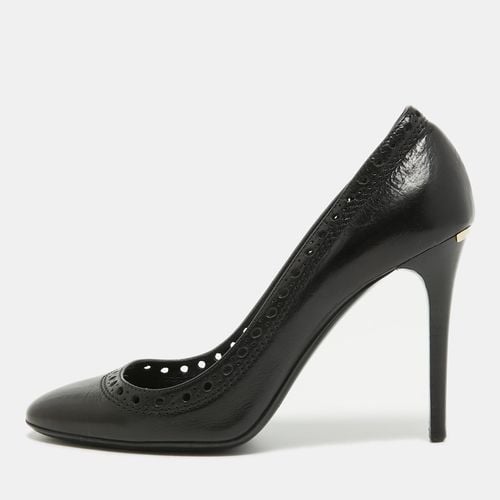 Burberry Black Brogue Leather Pumps Size 38 - Burberry - Modalova