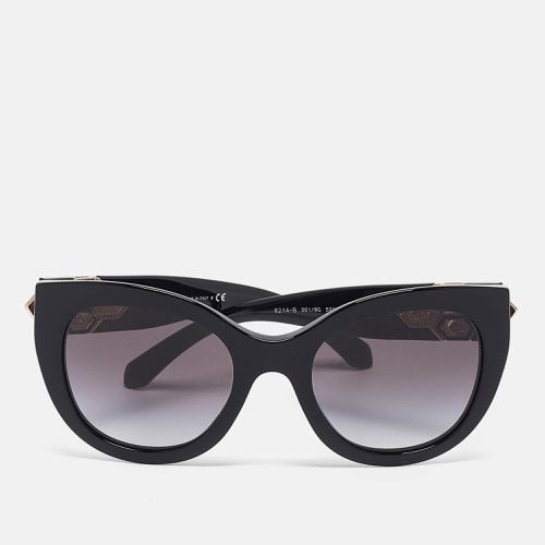 Bvlgari Black/Grey Gradient 8214-B Crystal Cat-Eye Sunglasses - Bvlgari - Modalova