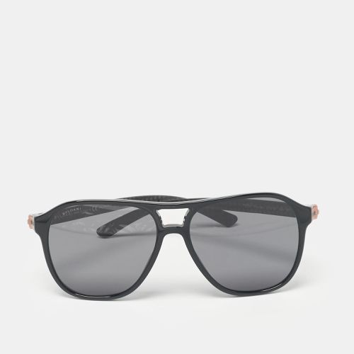 Bvlgari Black 7034 Diagono Square Sunglasses - Bvlgari - Modalova