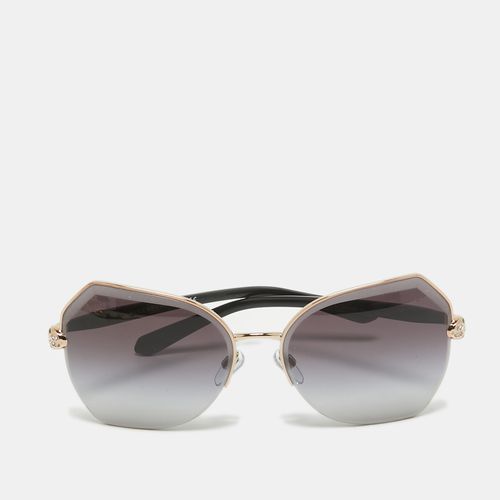 Bvlgari Black Gradient BV 6102-B Serpenti Semi-Rimless Butterfly Sunglasses - Bvlgari - Modalova