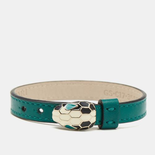 Bvlgari Serpenti Forever Enamel Leather Gold Tone Bracelet - Bvlgari - Modalova