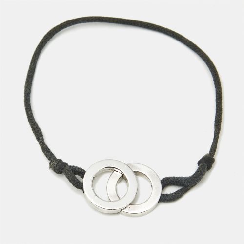 Bvlgari Iconic Double Logo Sterling Silver Cord Bracelet - Bvlgari - Modalova