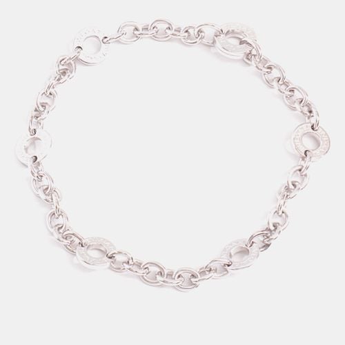 Bvlgari 18K White Gold Bvlgari Bvlgari Link Station Bracelet - Bvlgari - Modalova