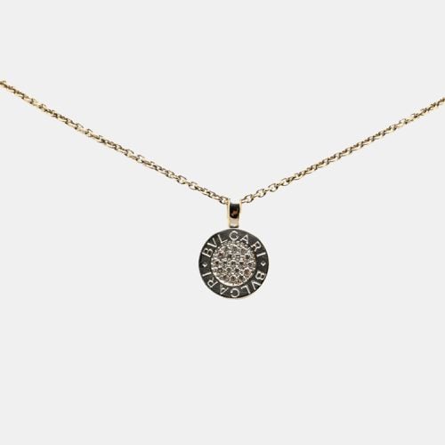 Bvlgari 18K White Gold and Diamond Bvlgari Bvlgari Pendant Necklace - Bvlgari - Modalova