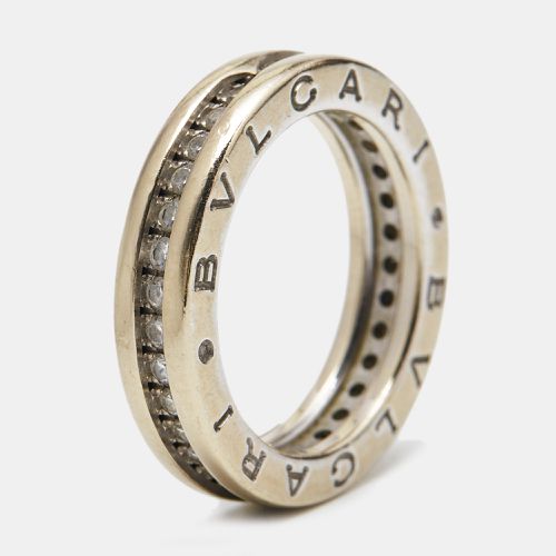 Bvlgari B.Zero1 1-Band Diamond 18k White Gold Band Ring 50 - Bvlgari - Modalova