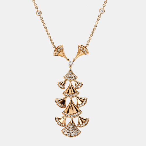 Bvlgari Divas' Dream Diamonds 18k Rose Gold Necklace - Bvlgari - Modalova