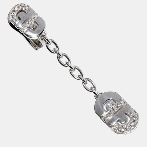 Bvlgari 18K White Gold and Diamond Parentesi Dangling Earrings - Bvlgari - Modalova