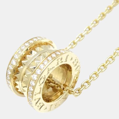 Bvlgari 18K Yellow Gold and Diamond B.zero1 Pendant Necklace - Bvlgari - Modalova