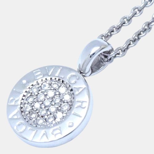 Bvlgari 18K White Gold and Diamond Bvlgari Bavlgari Pendant Necklace - Bvlgari - Modalova