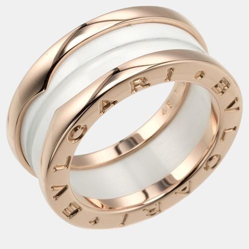 Bvlgari B.ZERO1 3-Band Ring 18K Pink Gold Ceramic - Bvlgari - Modalova