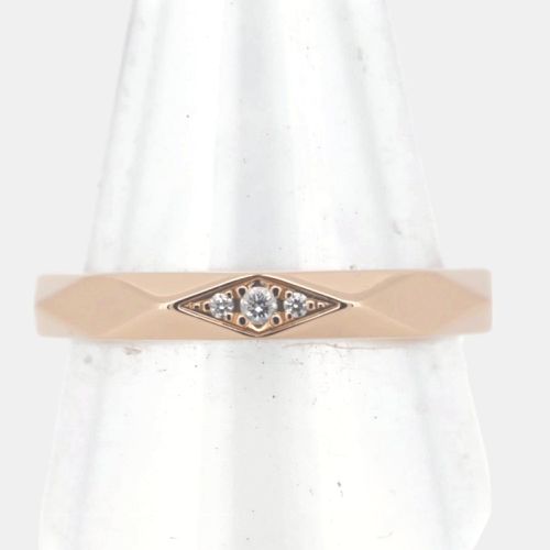 Boucheron 18K Rose Gold and Diamond Facet Ring EU 49 - Bvlgari - Modalova