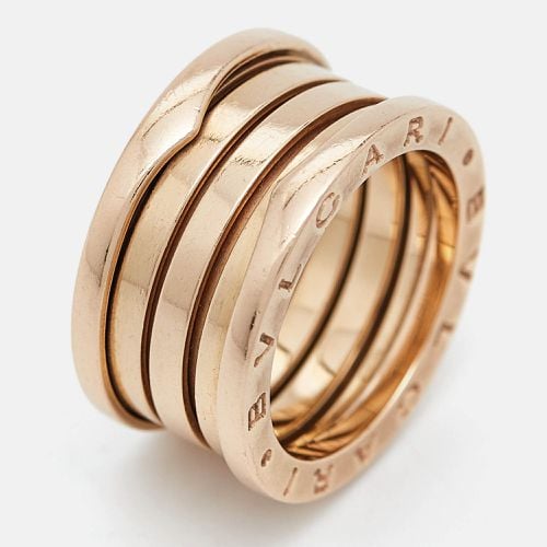 Bvlgari B.zero1 4 Band 18k Rose Gold Band Ring Size 54 - Bvlgari - Modalova