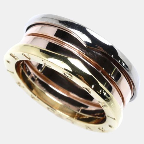 Bvlgari 18K Yellow Gold, Rose Gold, White Gold B-ZERO1 3-Band Ring EU 58 - Bvlgari - Modalova