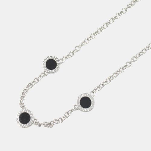 Bvlgari Onyx Diamond Necklace 18k White Gold White Gold Black Metal - Bvlgari - Modalova