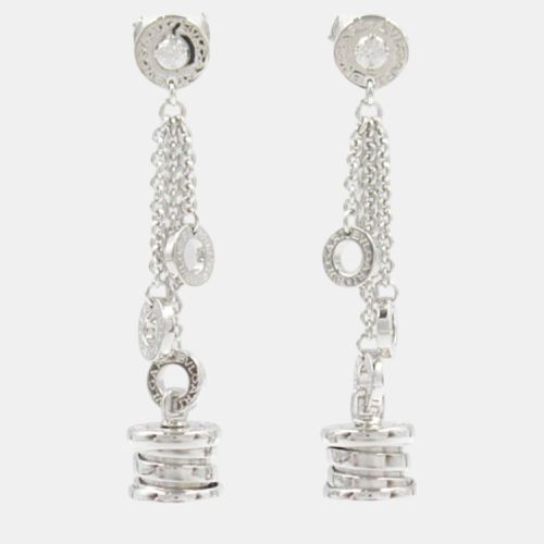 Bvlgari B-zero1 Diamond Earrings 18k White Gold Clear Metal - Bvlgari - Modalova