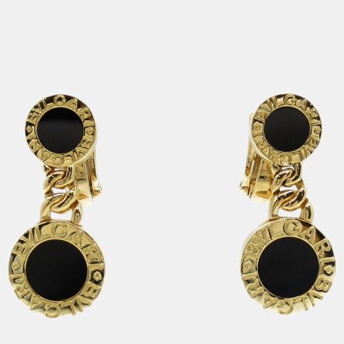 Bvlgari Onyx 18k Yellow Gold Earrings Black Metal - Bvlgari - Modalova