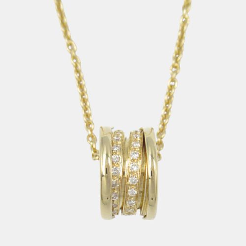 Bvlgari B-zero1 Diamond Necklace 18k Yellow Gold Clear Metal - Bvlgari - Modalova