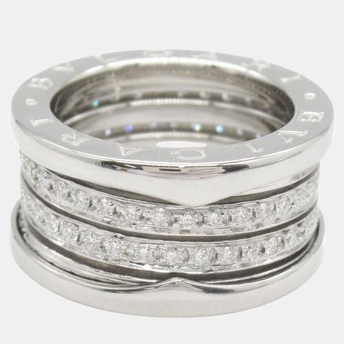 Bvlgari 18K White Gold B-Zero1 Diamond Ring EU 49 - Bvlgari - Modalova