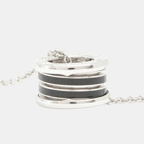 Bvlgari B-ZERO1 Necklace White Gold Black Enamel Black Metal - Bvlgari - Modalova