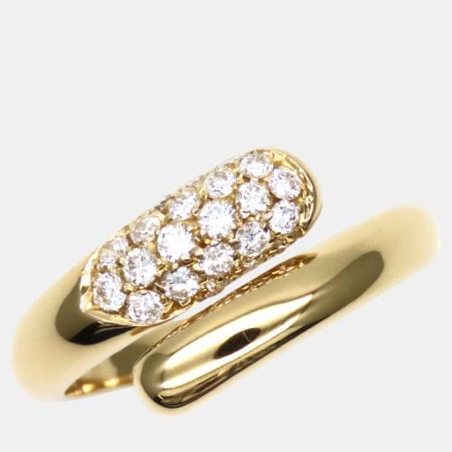 Bvlgari 18K Yellow Gold and Diamond Astrea Ring EU 54 - Bvlgari - Modalova