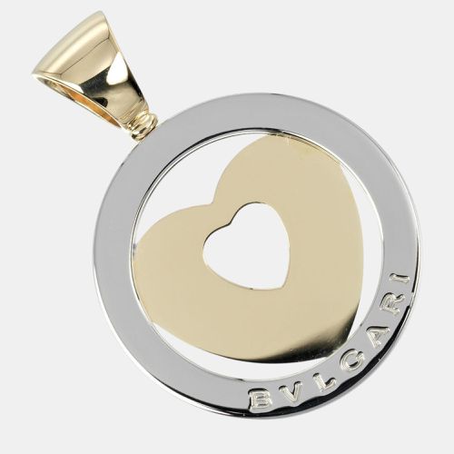 Bvlgari 18K Yellow Gold and Stainless Steel Tondo Pendant Charm - Bvlgari - Modalova