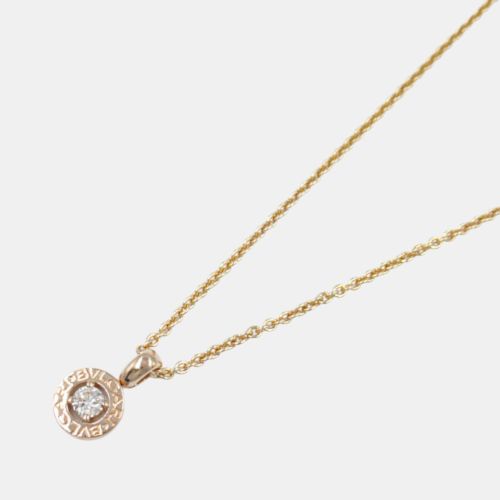 Bvlgari 18k Rose Gold & Diamond Bvlgari Bvlgari Pendant Necklace - Bvlgari - Modalova