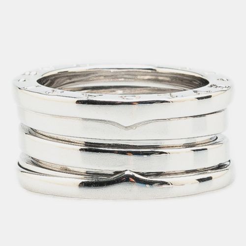 Bvlgari 18K White Gold B-Zero1 3-Band Ring EU 53 - Bvlgari - Modalova