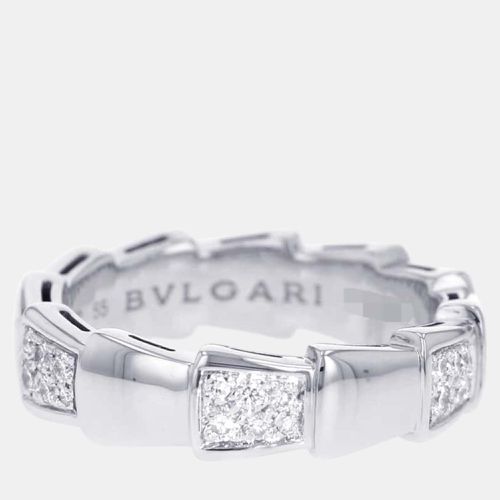 Bvlgari Serpenti Viper Ring Size #55/15 18K White Gold - Bvlgari - Modalova