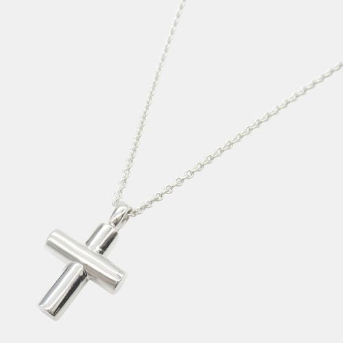 Bvlgari 18K White Gold Latin Cross Necklace - Bvlgari - Modalova