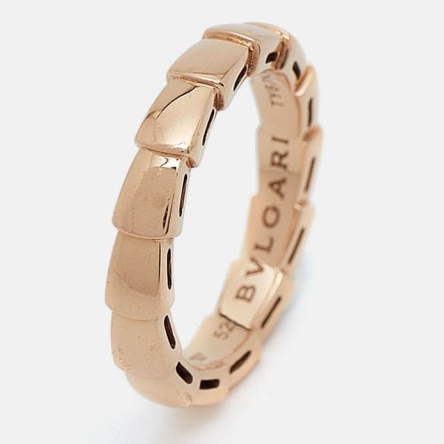 Bvlgari Serpenti Viper 18k Rose Gold Ring Size 52 - Bvlgari - Modalova