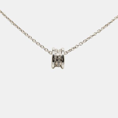 Bvlgari 18K White Gold Diamonds B. Zero1 Pendant Necklace - Bvlgari - Modalova