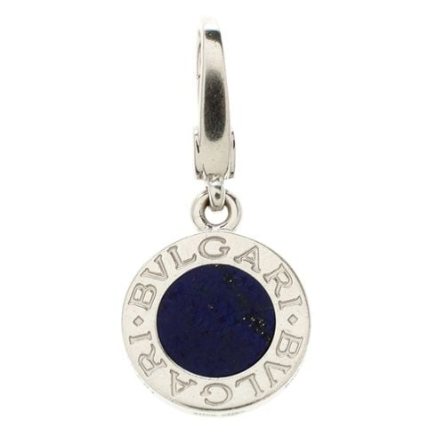 Bvlgari Lapis Lazuli 18K White Gold Pendant Charm - Bvlgari - Modalova