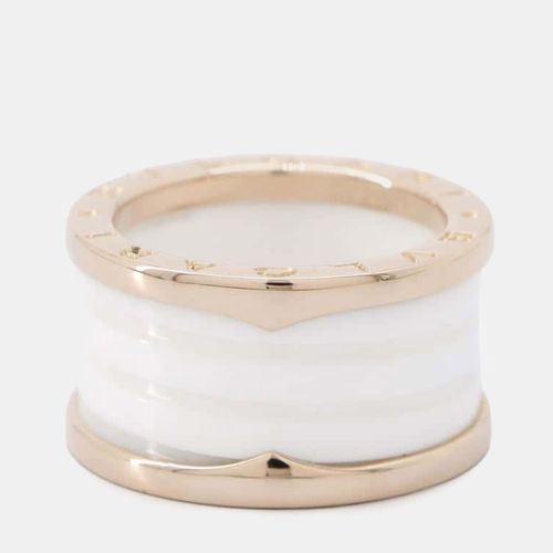 K Rose and Ceramic B.Zero1 Band Ring EU 52 - Bvlgari - Modalova