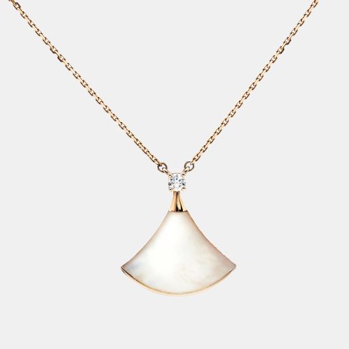 Divas' Dream Mother of Pearl Diamond 18k Rose Necklace - Bvlgari - Modalova