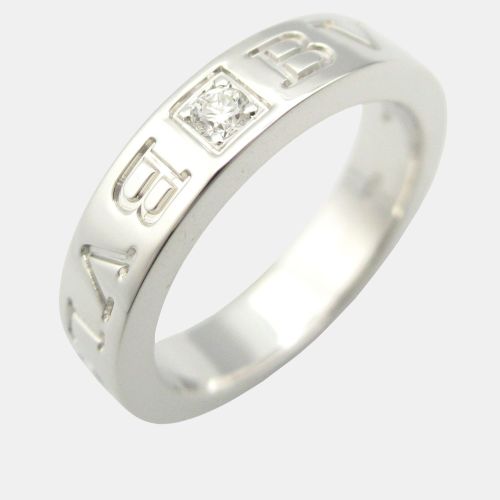 B.Zero1 18K Gold and Diamond Band Ring EU 47 - Bvlgari - Modalova
