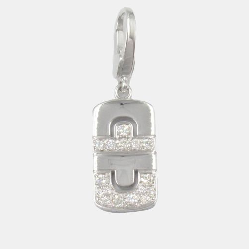 Bvlgari 18K White Gold Parentesi Diamond Charm - Bvlgari - Modalova