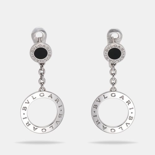 Bvlgari Bvlgari Onyx 18k White Gold Dangle Earrings - Bvlgari - Modalova