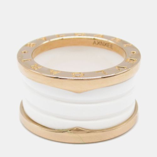 Bvlgari B.Zero1 18K Rose Gold and Ceramic Band Ring EU 51 - Bvlgari - Modalova