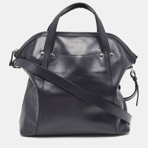 Bvlgari Black Leather Zip Satchel - Bvlgari - Modalova