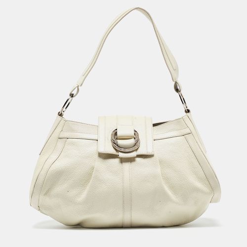 Bvlgari Off White Leather Chandra Shoulder Bag - Bvlgari - Modalova