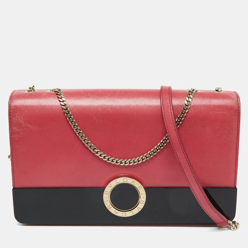 Bvlgari Pink/Black Leather and Perspex Flap Cover Shoulder Bag - Bvlgari - Modalova