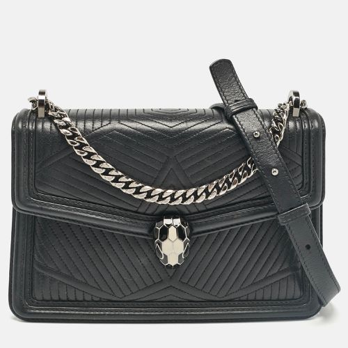 Bvlgari Black Diamond Blast Leather Serpenti Forever Shoulder Bag - Bvlgari - Modalova