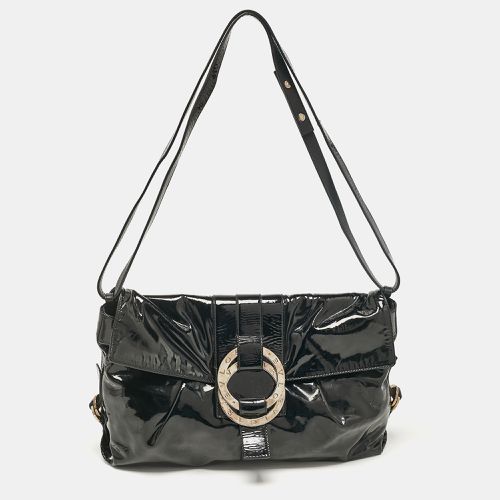 Bvlgari Black Patent Leather Chandra Flap Crossbody Bag - Bvlgari - Modalova