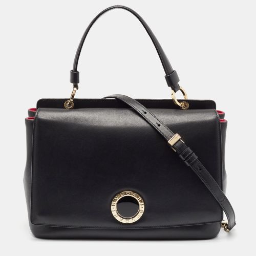 Bvlgari Black Leather Duet Top Handle Bag - Bvlgari - Modalova