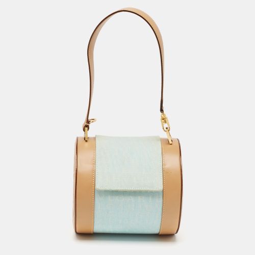 Bvlgari Tan/Light Blue Fabric B.Zero1 Shoulder Bag - Bvlgari - Modalova