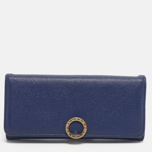 Bvlgari Navy Blue Leather Bvlgari Bvlgari Clip Continental Wallet - Bvlgari - Modalova