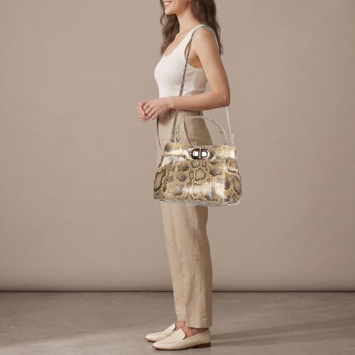 Isabella Rossellini Python Top Handle Bag - Bvlgari - Modalova
