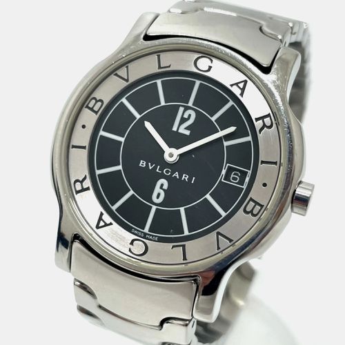 Stainless Steel Solotempo Quartz Women's Wristwatch 35 mm - Bvlgari - Modalova